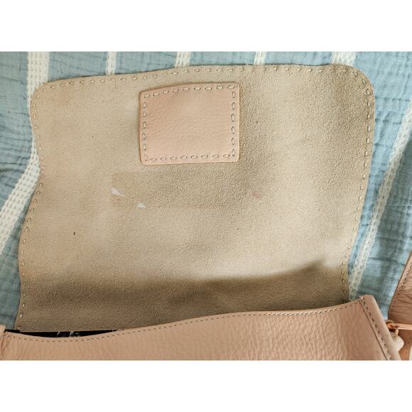 Ted Baker Soft Pink Crossbody Bag Rose Gold Hardware Small Purse - Picture 8 of 8